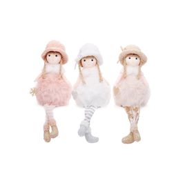 BONEQUINHOS DE TECIDO BRANCO / ROSA / MARROM