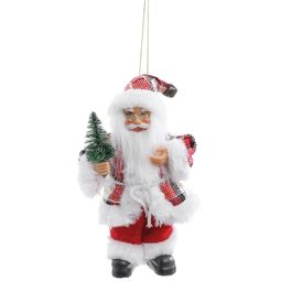 Enfeite Papai Noel Vermelho Branco Verde