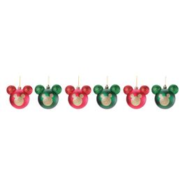Bola Mickey Com Glitter Vermelho Verde Ouro