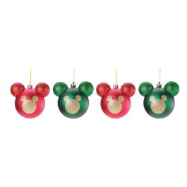 Bola Mickey Com Glitter Vermelho Verde Ouro