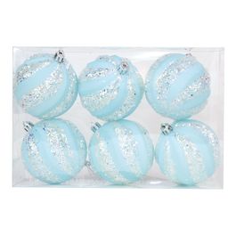 Bola Listra Glitter Azul Claro