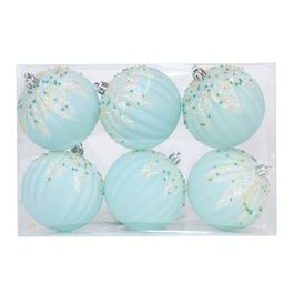 Bola Listra Glitter Azul Claro