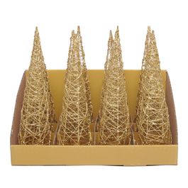 CONE DECORATIVO ARAMADO OURO