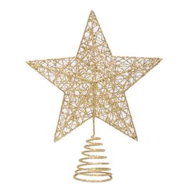 ACESSORIO PARA ARVORE TOPO ESTRELA OURO