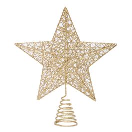 ACESSORIO PARA ARVORE TOPO ESTRELA OURO