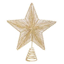 ACESSORIO PARA ARVORE TOPO ESTRELA OURO