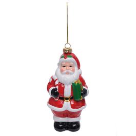 Enfeite Papai Noel Vermelho Branco