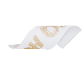 Fita Hohoho Branco/Ouro