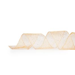 Fita Tela Glitter Ouro