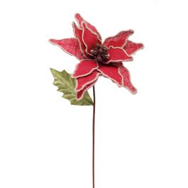 FLOR DECORATIVA CABO LONGO VERMELHO