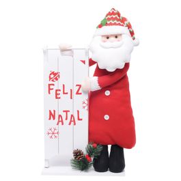 Noel Decorativo Vermelho Branco Preto