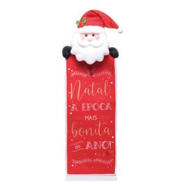 Placa Decorativa Vermelho Branco Preto