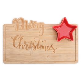 Prato Estrela Com Bandeja Mrr Vermelho