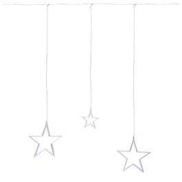 Cascata 8 Estrelas 8Funções Fio Incolor Claro Bivolt