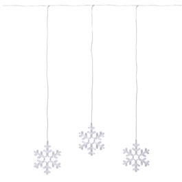 Cascata 8 Flocos Neve 8Funções Fio Incolor Claro Bivolt