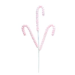 Pick 3 Candy Canes Pelucia Rosa Claro Com Branco