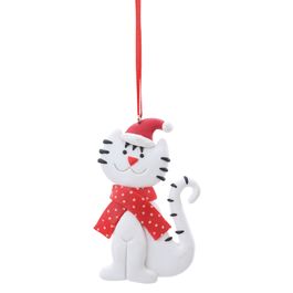 Enfeite Para Pendurar Gato Com Gorro Colorido