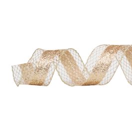 Fita Tela Com Glitter Ouro
