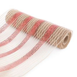 Tela Listrada Cru/Vrm 4.5X25.4Cm