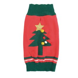 Roupa Pet Com Pinheiro Vermelho / Verde e Amarelo