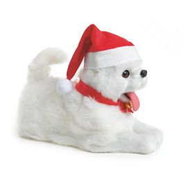 Enfeite De Pendurar Cão Com Gorro Branco Preto Com Usb