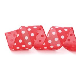 Fita Listras Branco/Vermelho