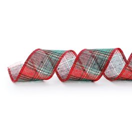 Fita Xadrez Vermelho/Verde