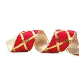 Fita Losango Rolo Profissional Vermelho