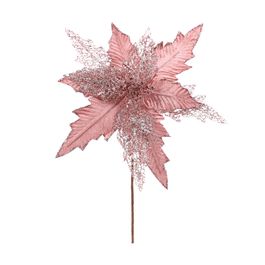 Flor Decorativa Poinsetia Rose Gold