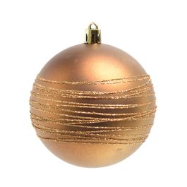 Enfeite Bola Com Detalhe Cobre