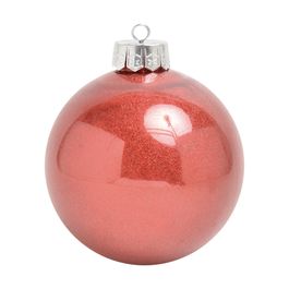 Bola De Enfeite Lisa Vermelho
