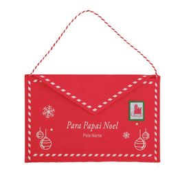 Bolsa De Feltro Com Alça Vermelho / Branco