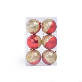 Enfeite Bola Vermelho / Ouro