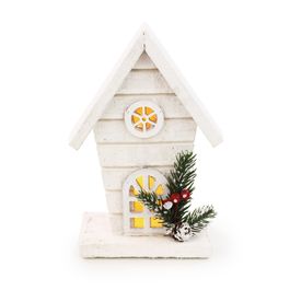 Casa Decorativa Com Led Branco