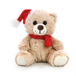 Urso Decorativo Com Gorro Vermelho