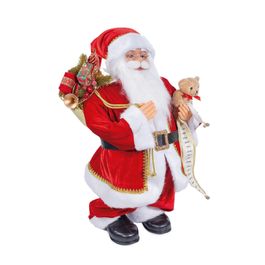 Papai Noel Decorativo Com Presentes Vermelho
