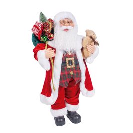 Papai Noel Decorativo Com Urso Vermelho