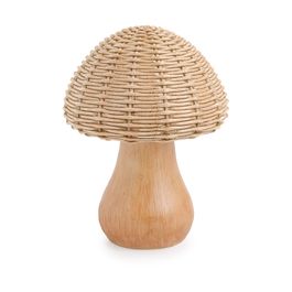 Cogumelo Decorativo Marrom Claro