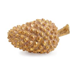 Pinha Decorativa Resina Ouro