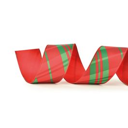 Fita Xadrez Vermelho / Verde