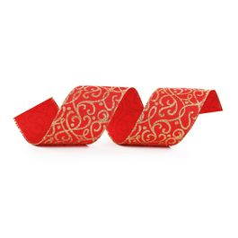 Fita Aramada Vermelho / Ouro