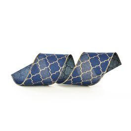 Fita Aramada Azul / Ouro
