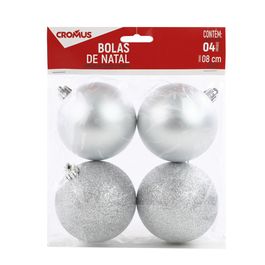 Bola De Enfeite Prata