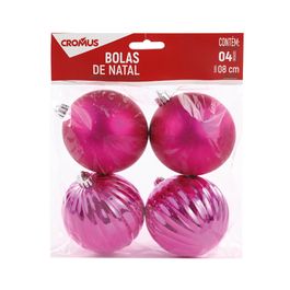 Bola De Enfeite Rosa