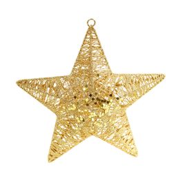 Enfeite Para Pendurar Estrela Ouro