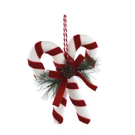 Enfeite Para Pendurar Candy Cane Vermelho