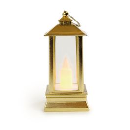 Lanterna Decorativa Com Led Ouro