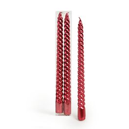 Vela Banquete Espiral Vermelho