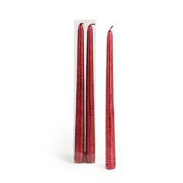 Vela Banquete Metalizada Vermelho