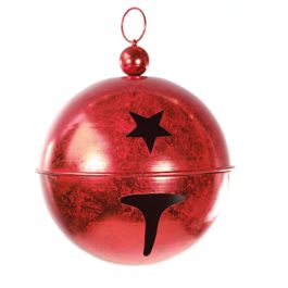 Enfeite Com Guizos Brilhante Vermelho
